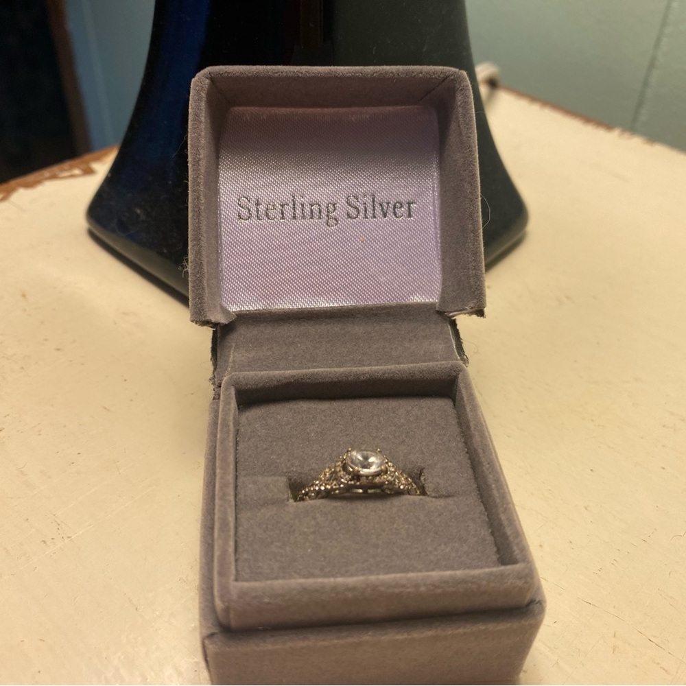 JWBR 925 Sterling silver and cubic zirconia ring